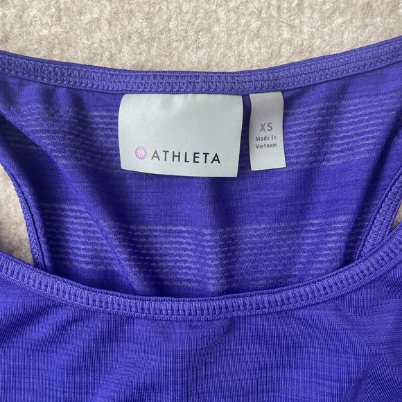 Athleta Tank Tops Womens XS Purple Orange Teal Lot of 3 Active Workout Shirts - Picture 3 of 11